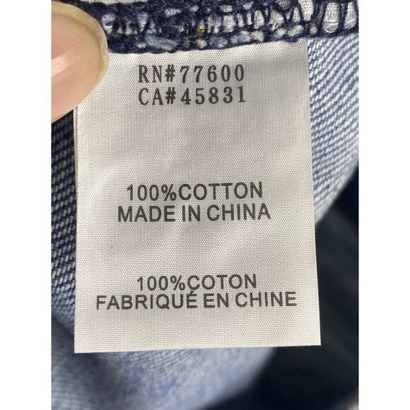 Free People x SANDRINE ROSE Women's Wide Fit Distressed Paper Jeans Size 28 - Picture 9 of 12